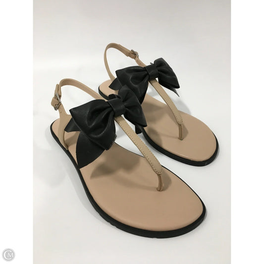 Sandals Designer By Karl Lagerfeld In Black & Tan, Size: 6.5