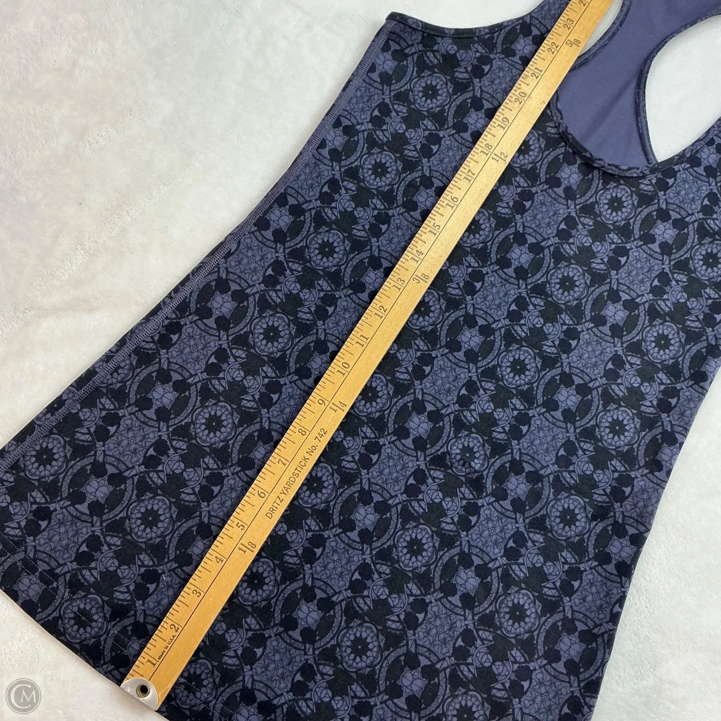 Athletic Tank Top By Lululemon In Black & Purple, Size: M