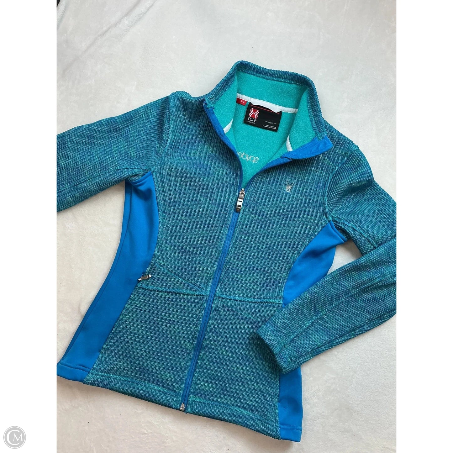Athletic Jacket By Spyder In Blue, Size: S