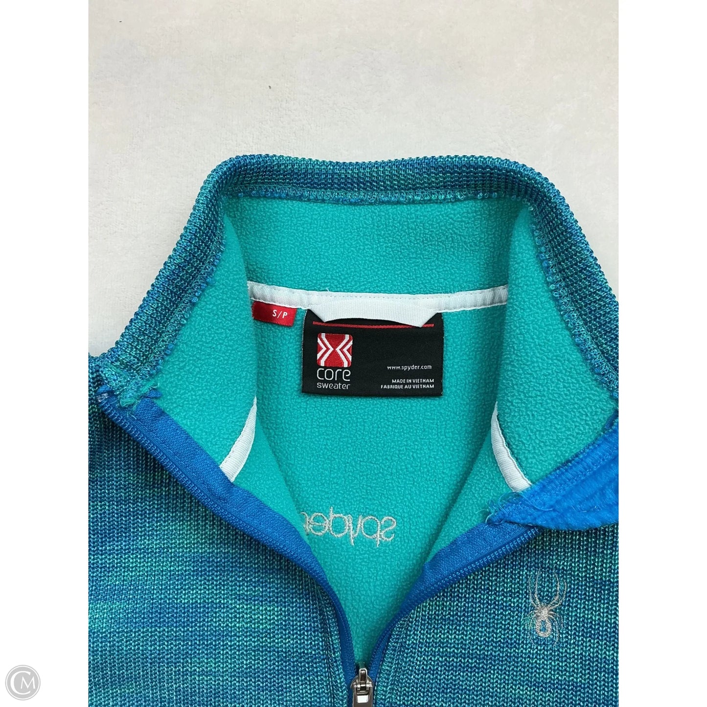 Athletic Jacket By Spyder In Blue, Size: S