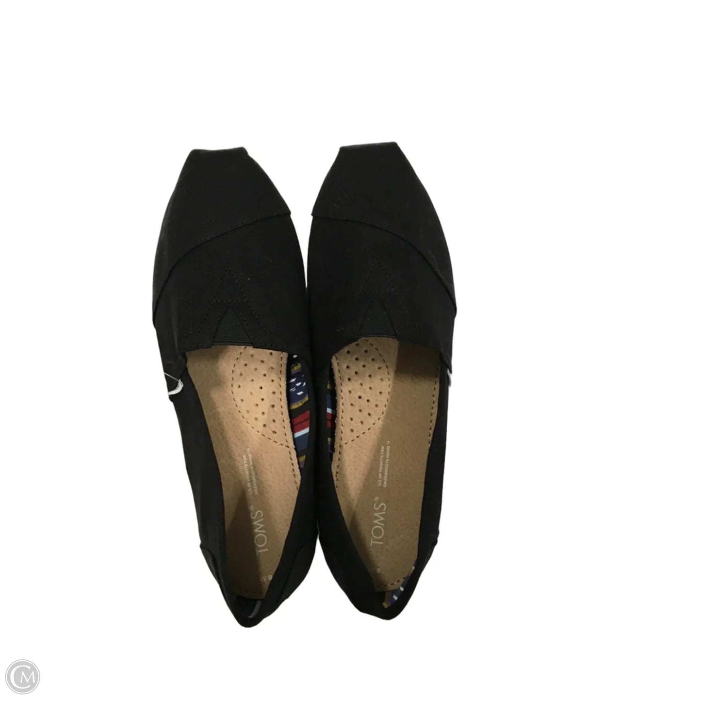 Shoes Flats By Toms In Black, Size: 9