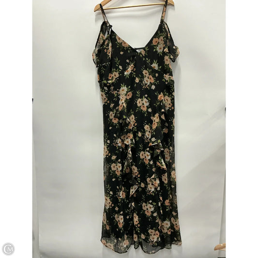Dress Party Long By Old Navy In Floral Print, Size: 1x