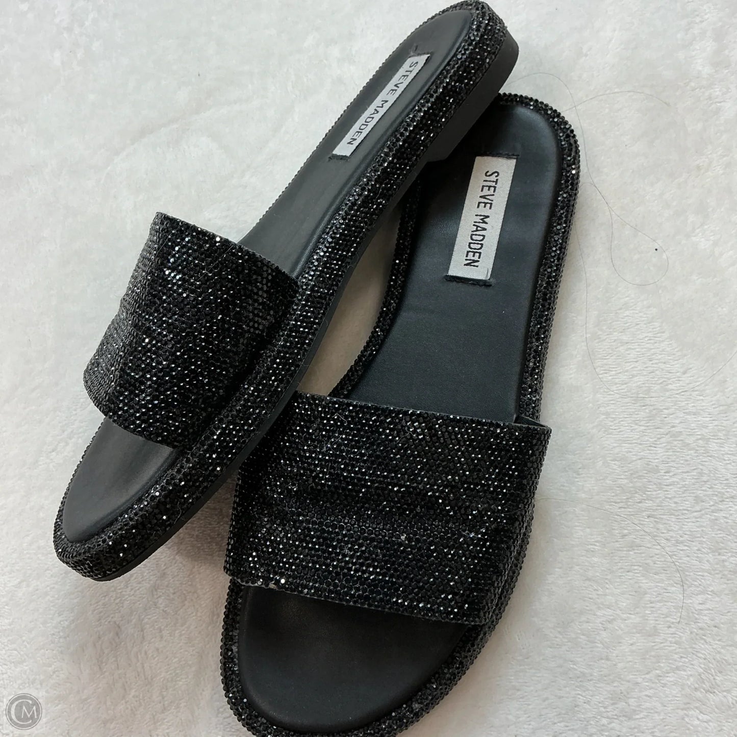 Sandals Flats By Steve Madden In Black, Size: 8