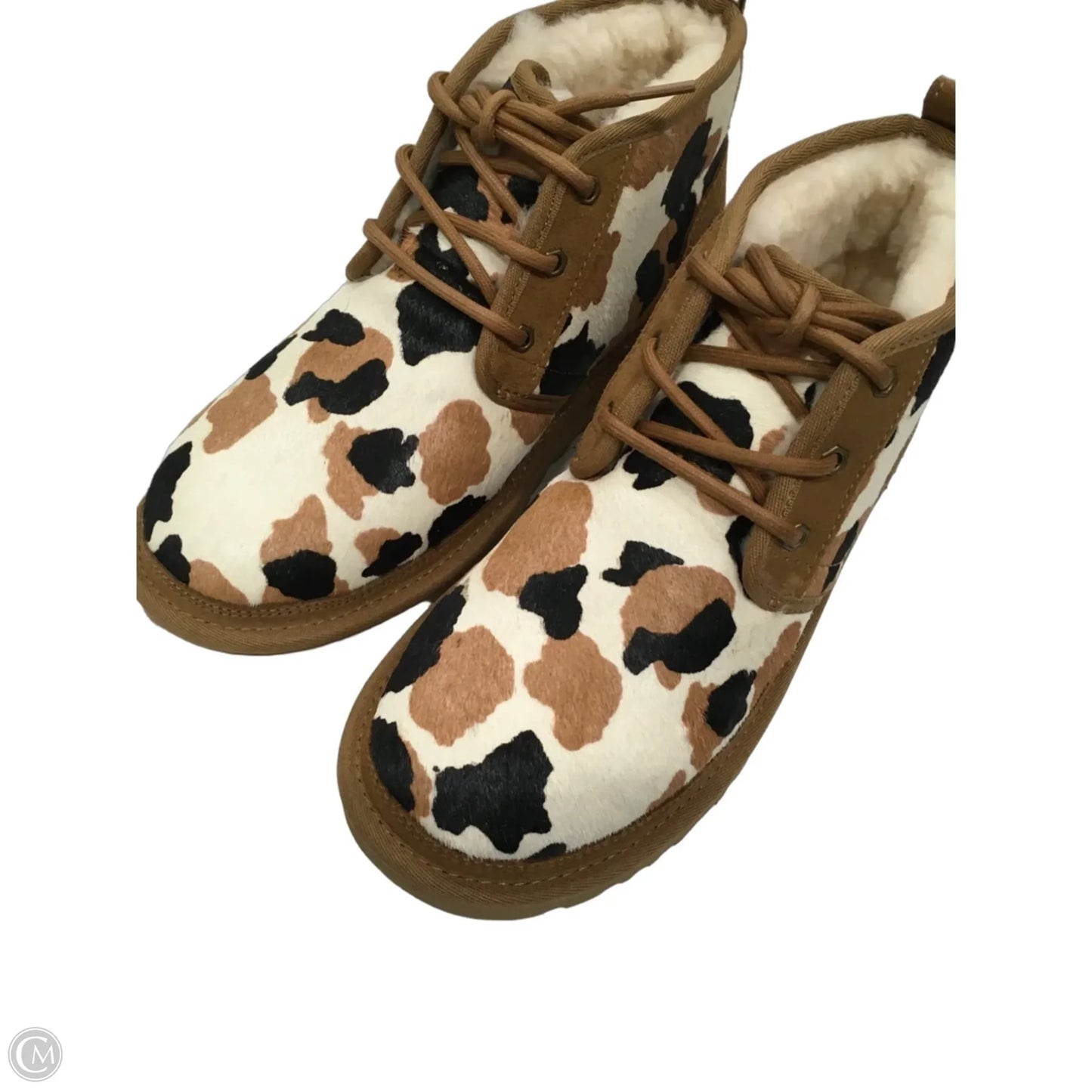 Boots Designer By Ugg In Animal Print, Size: 10
