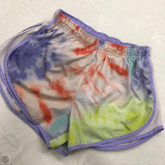Athletic Shorts By Nike In Tie Dye Print, Size: M