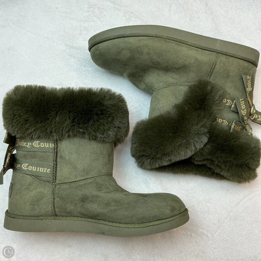 Boots Ankle Flats By Juicy Couture In Green, Size: 8