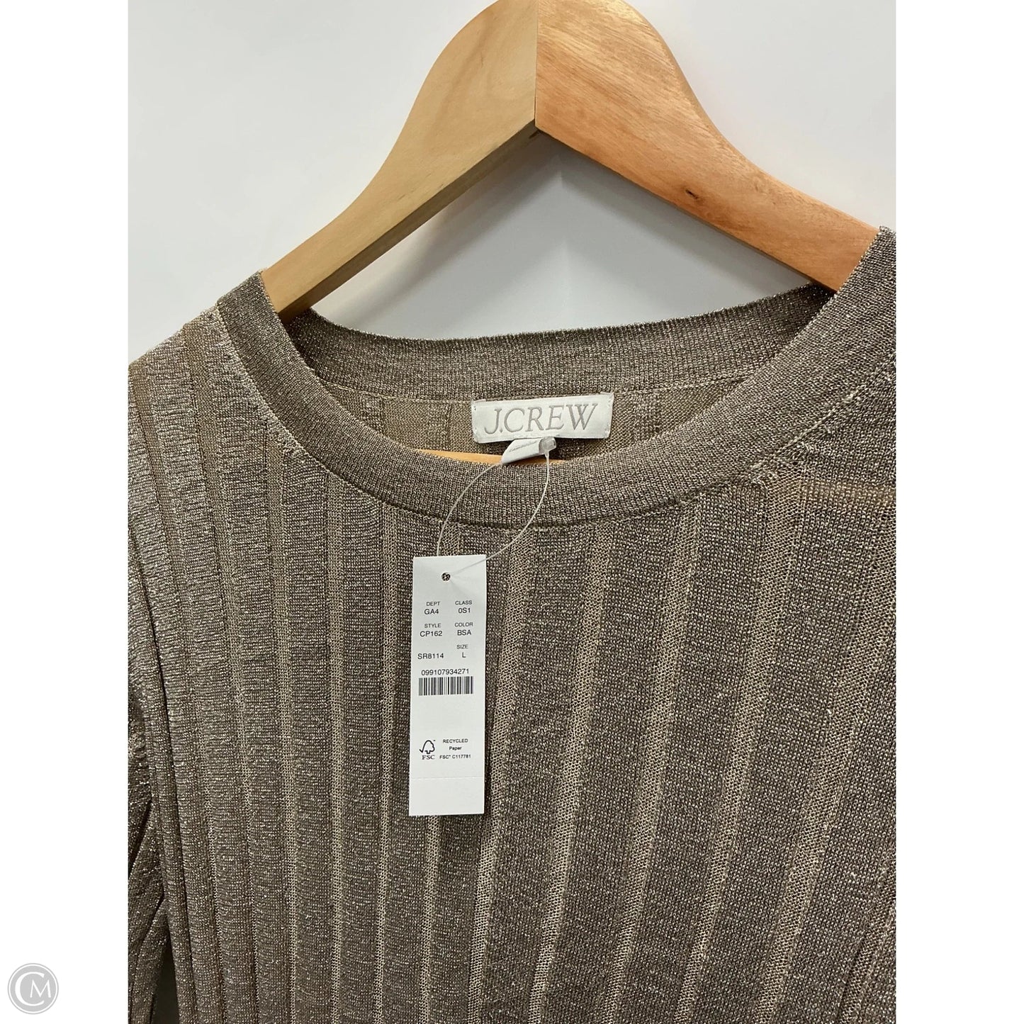 Dress Casual Maxi By J. Crew In Tan, Size: L