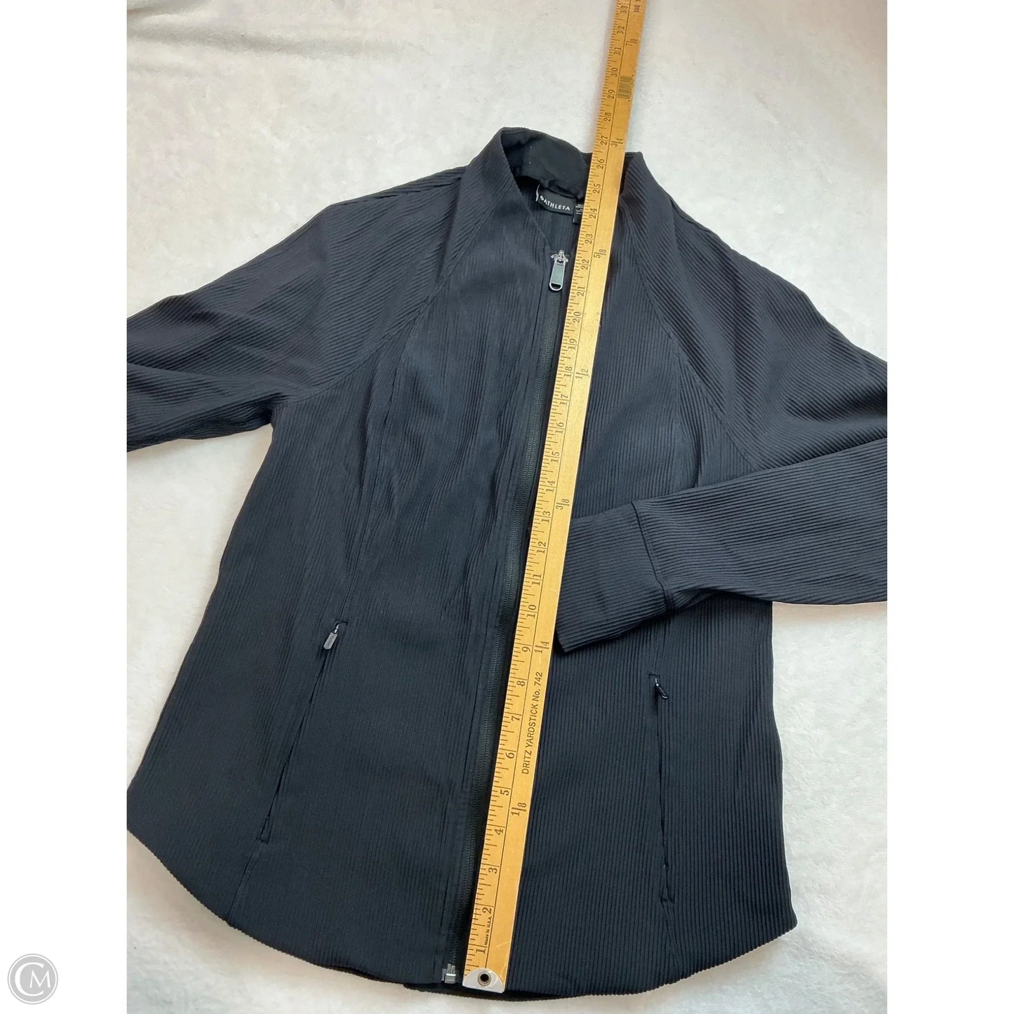 Athletic Jacket By Athleta In Black, Size: L