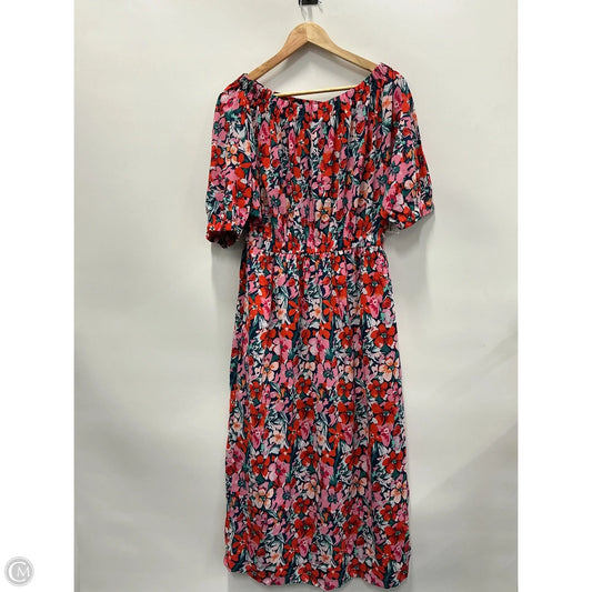 Dress Casual Maxi By Clothes Mentor In Floral Print, Size: Xl