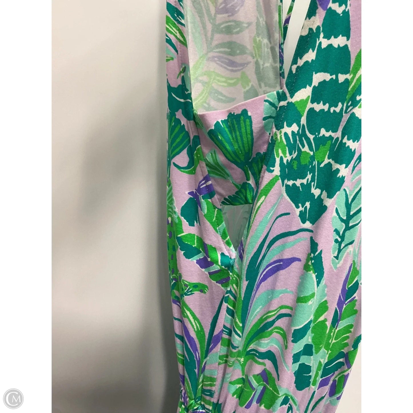 Dress Designer By Lilly Pulitzer In Green & Purple, Size: M