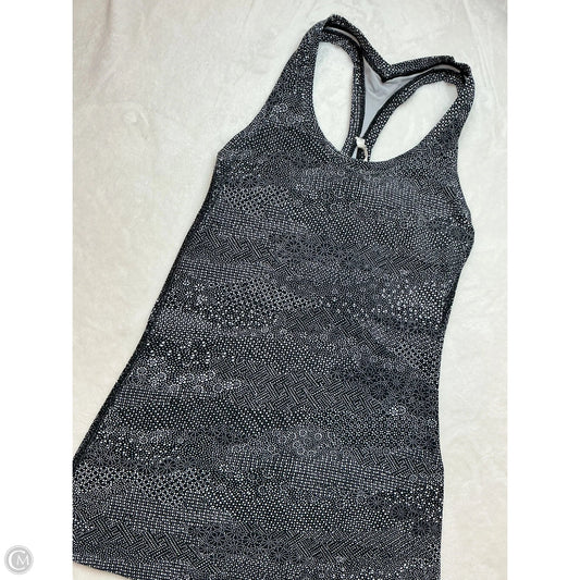 Athletic Tank Top By Lululemon In Black & Grey, Size: L