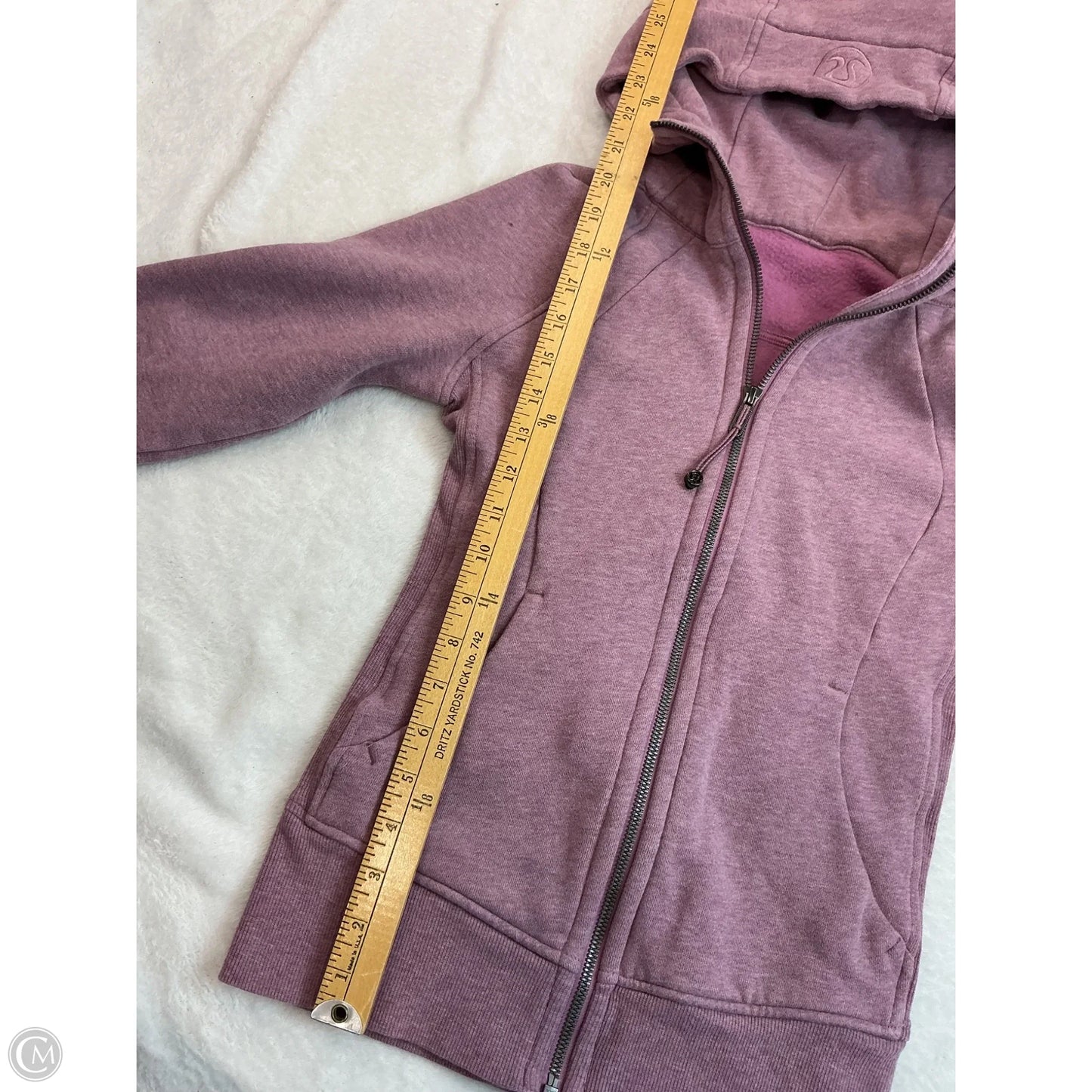 Athletic Sweatshirt Hoodie By Lululemon In Purple, Size: 0