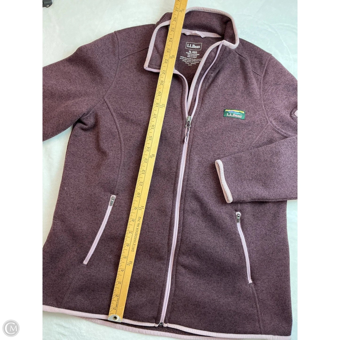 Athletic Jacket By L.l. Bean In Purple, Size: Xl