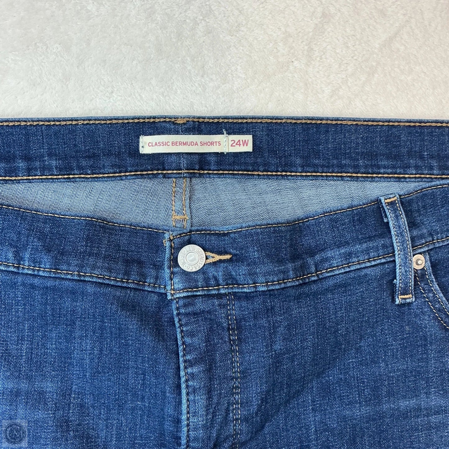 Shorts By Levis In Blue Denim, Size: 24