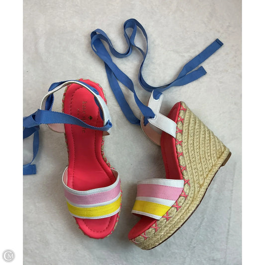 Sandals Designer By Kate Spade In Multi-colored, Size: 8