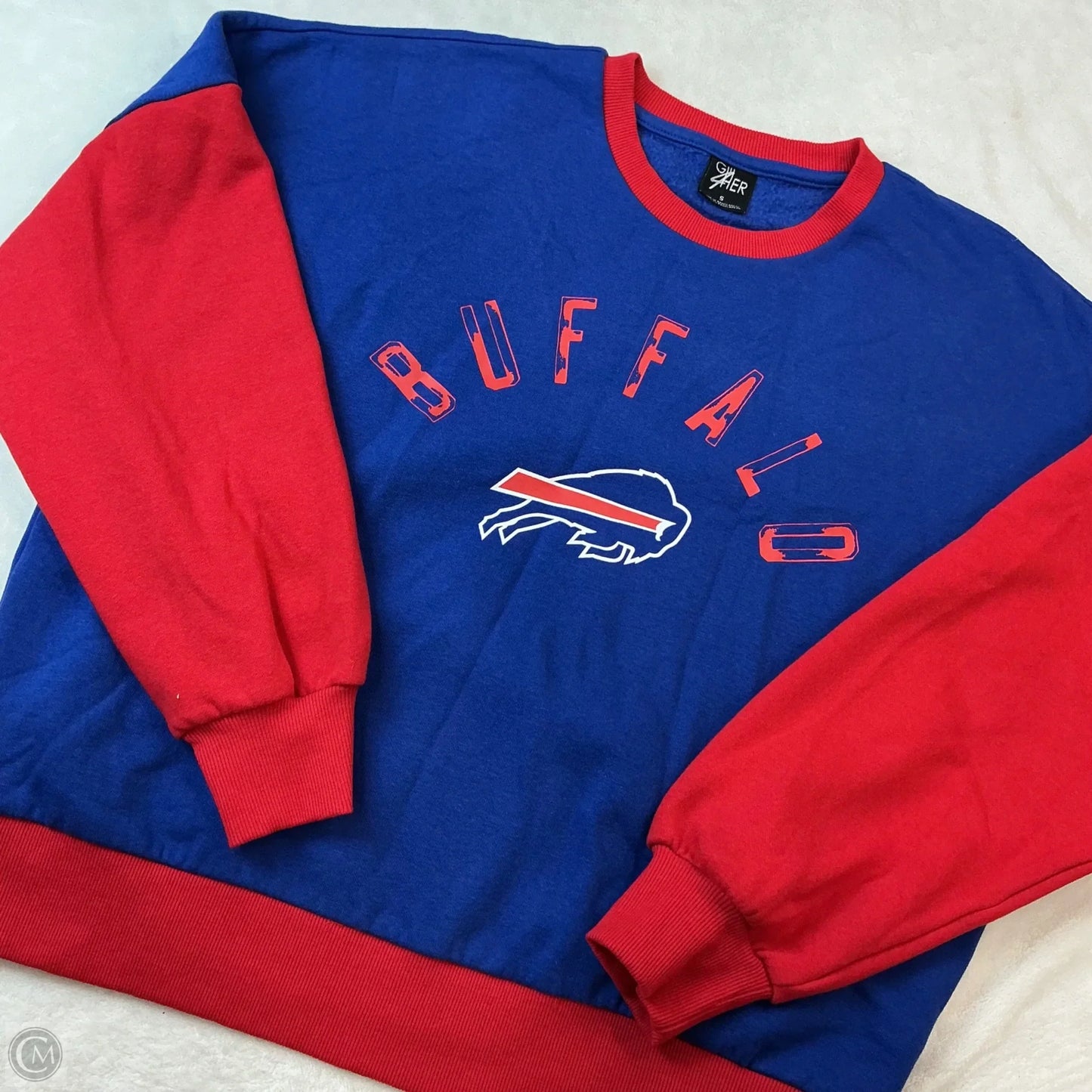 Sweatshirt Crewneck By G Iii In Blue & Red, Size: S