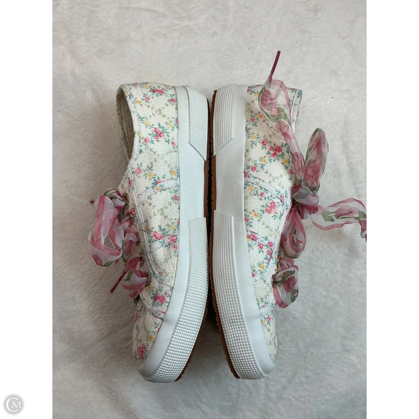 Shoes Flats By Superga In Floral Print, Size: 7.5