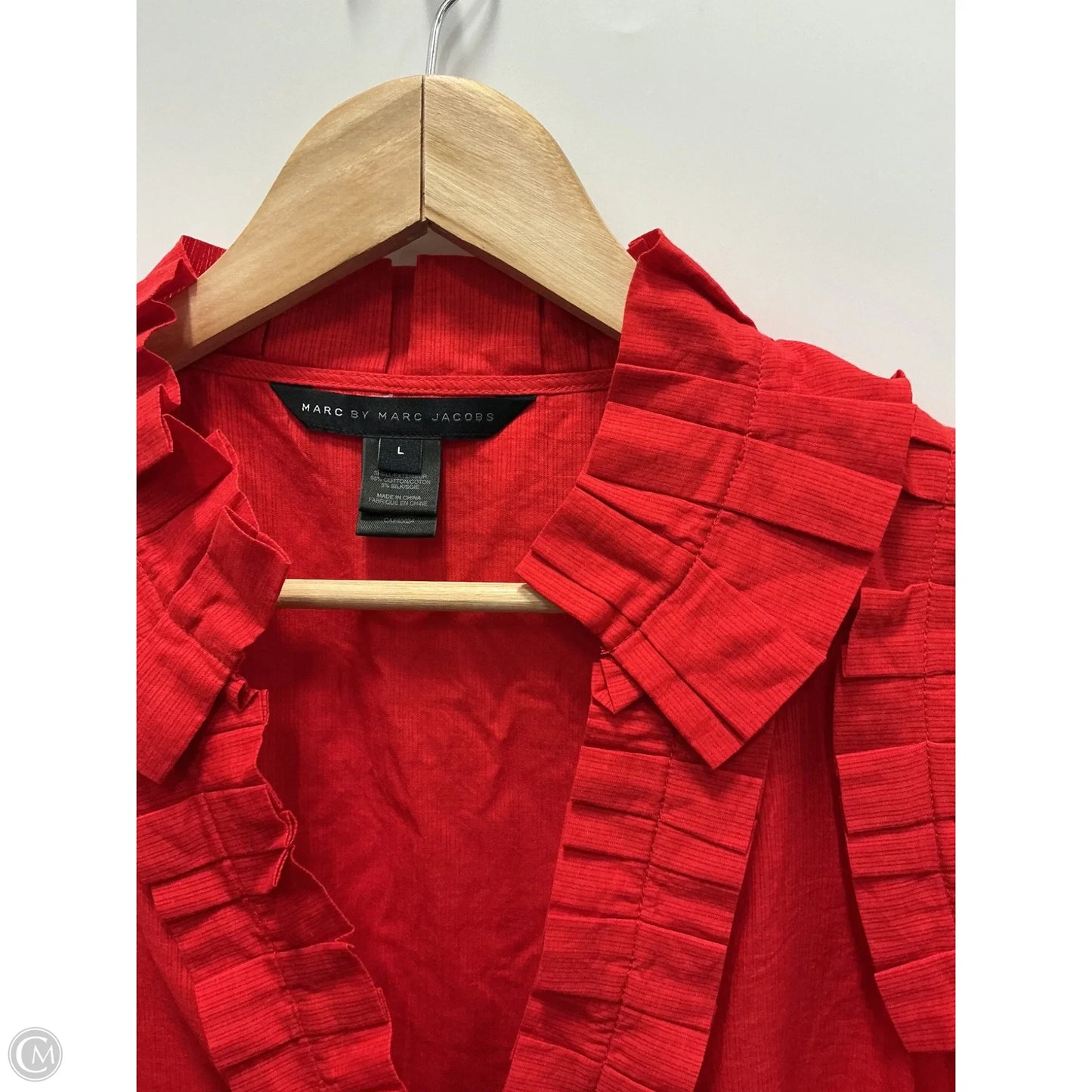 Top Sleeveless Designer By Marc By Marc Jacobs In Red, Size: L