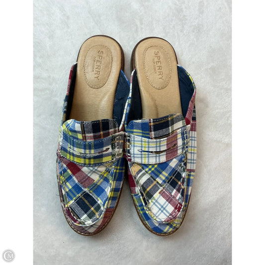 Shoes Flats By Sperry In Plaid Pattern, Size: 9