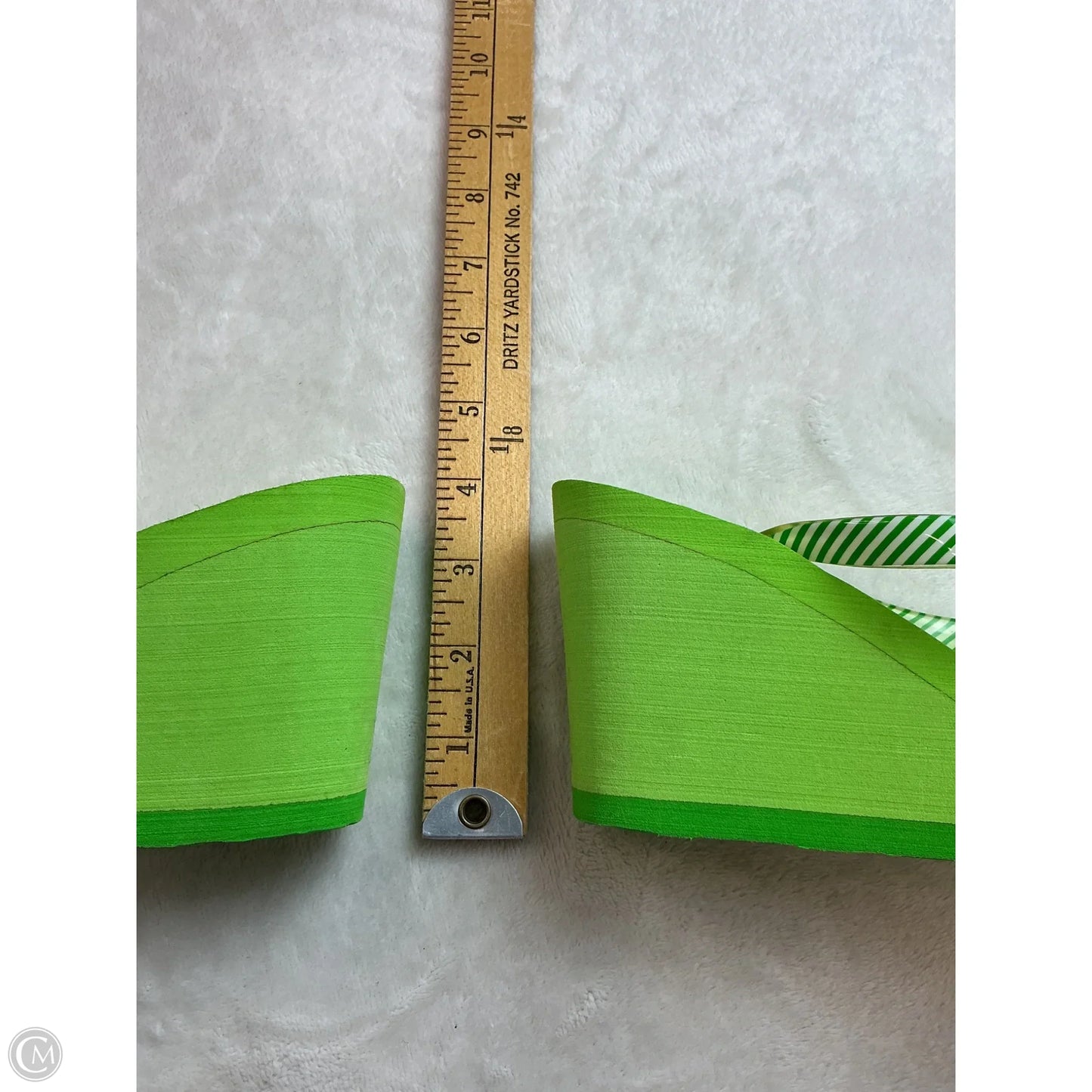 Sandals Heels Platform By Polo Ralph Lauren In Green, Size: 7