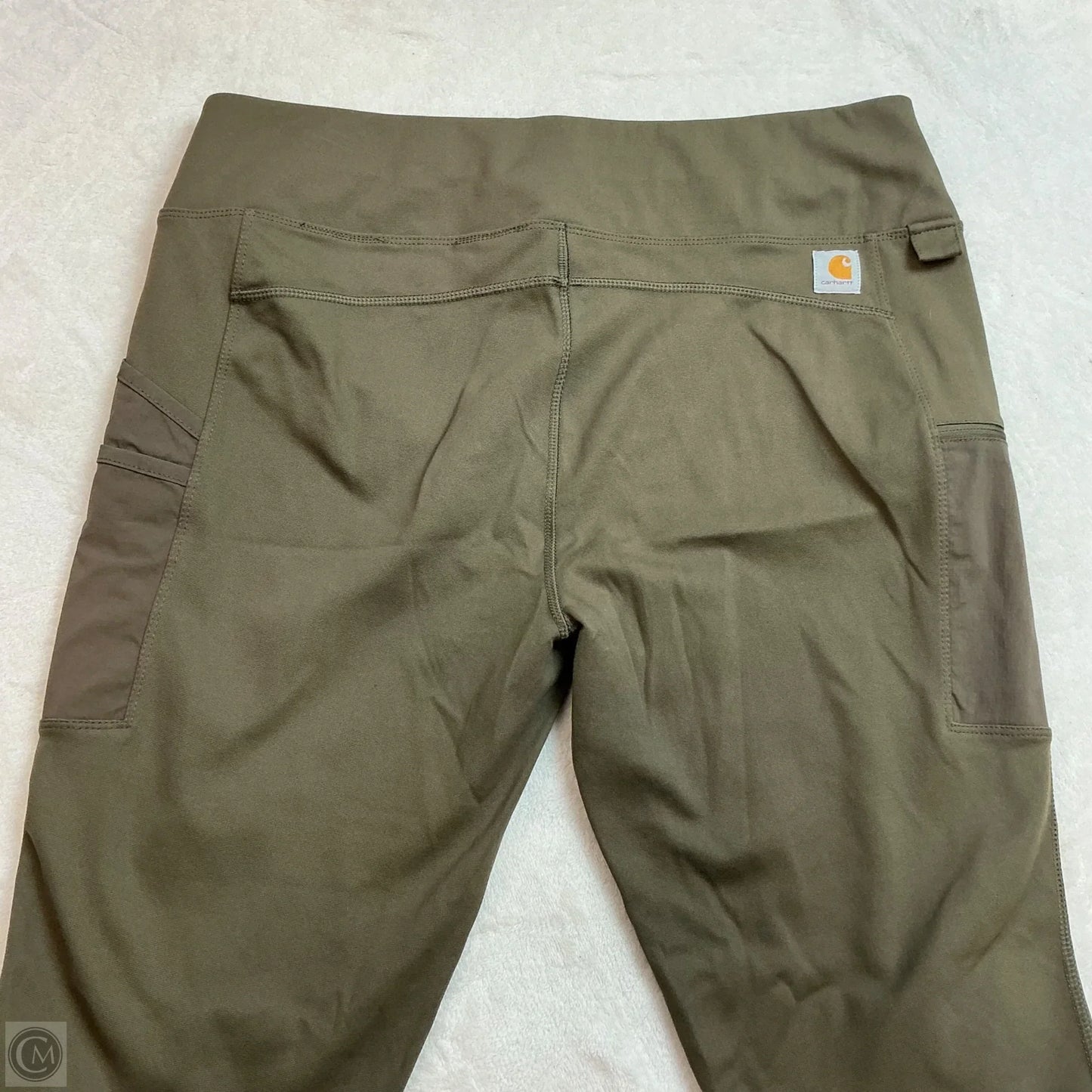 Athletic Leggings By Carhartt In Green, Size: L