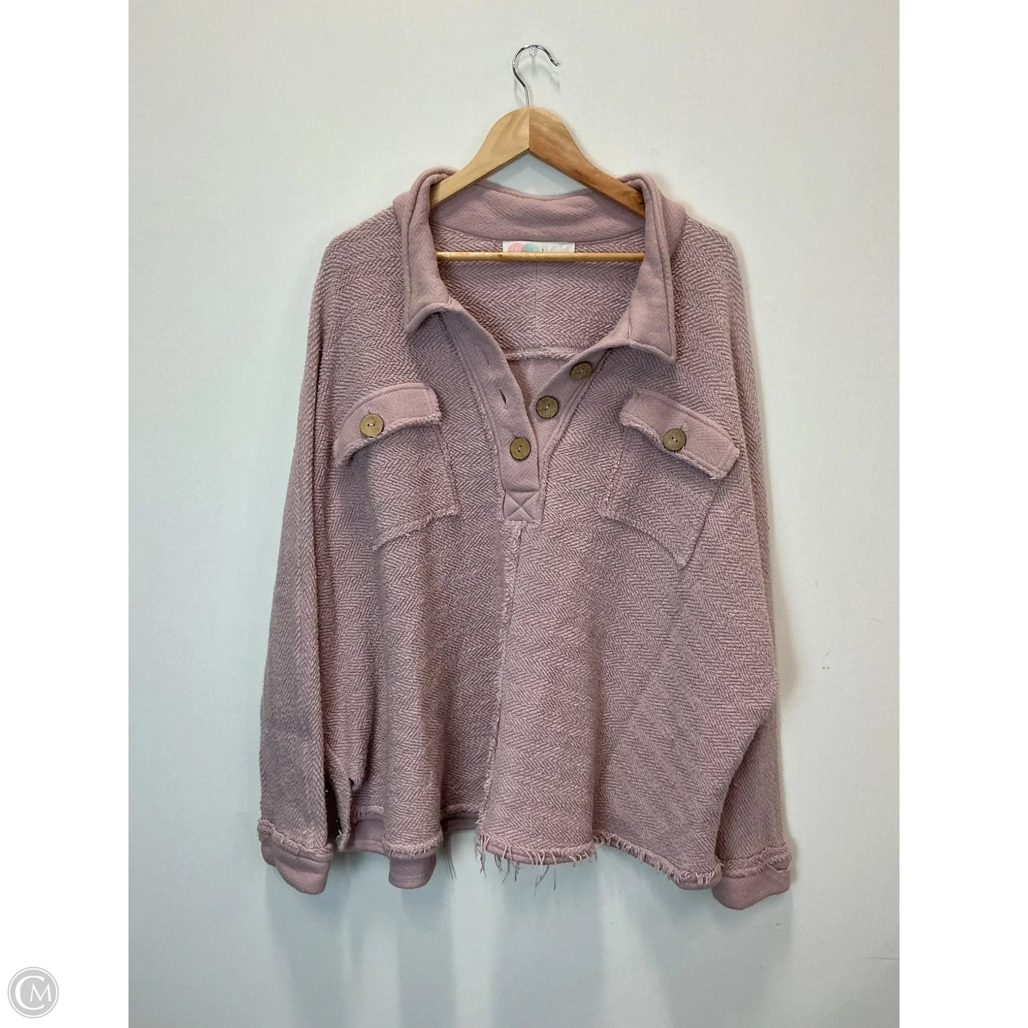 Sweatshirt Collar By Free People In Purple, Size: S