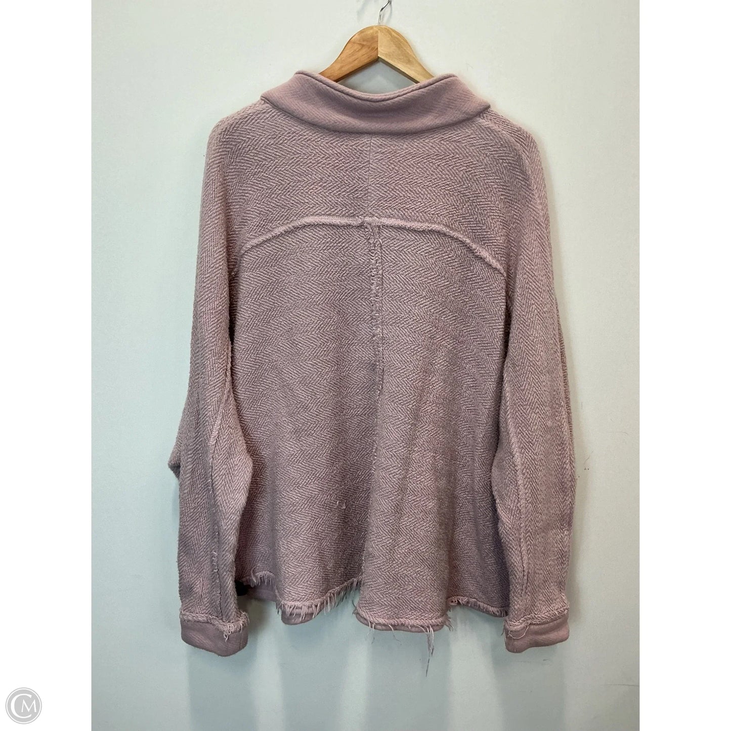 Sweatshirt Collar By Free People In Purple, Size: S