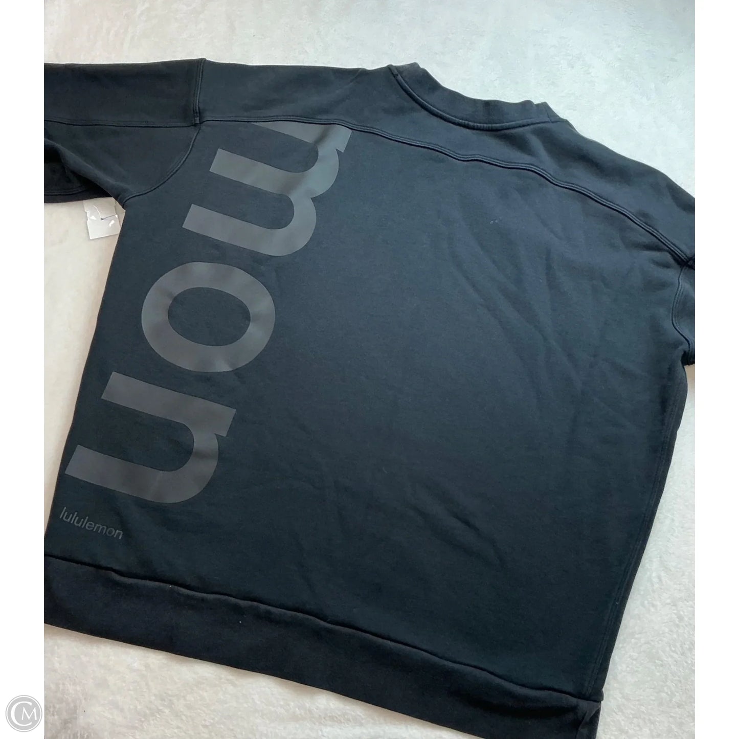 Athletic Sweatshirt Crewneck By Lululemon In Black, Size: L
