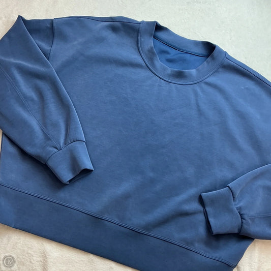 Athletic Sweatshirt Crewneck By Lululemon In Blue, Size: 10