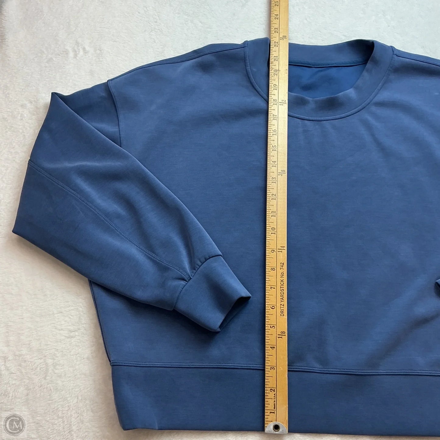 Athletic Sweatshirt Crewneck By Lululemon In Blue, Size: 10
