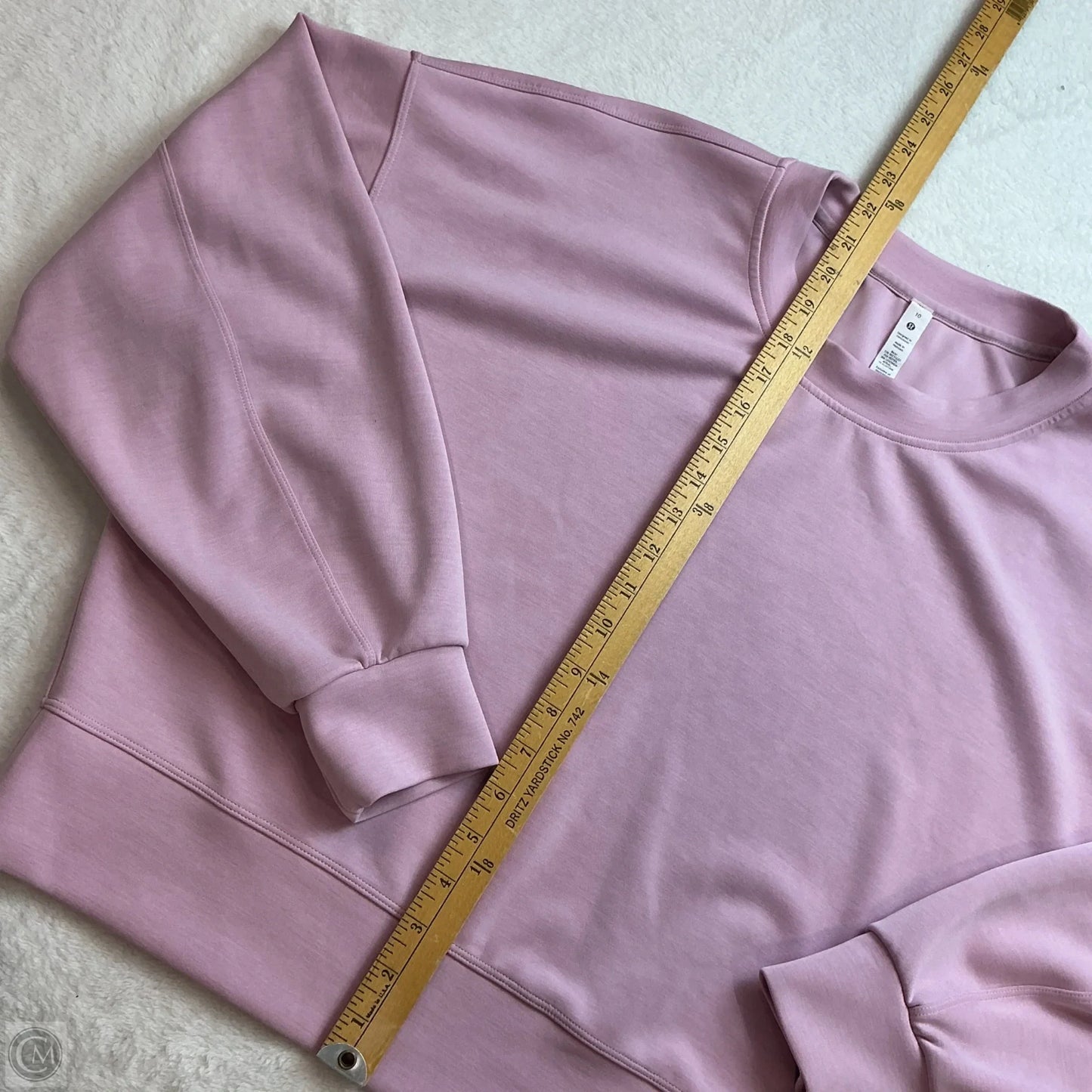 Athletic Sweatshirt Crewneck By Lululemon In Pink, Size: 10