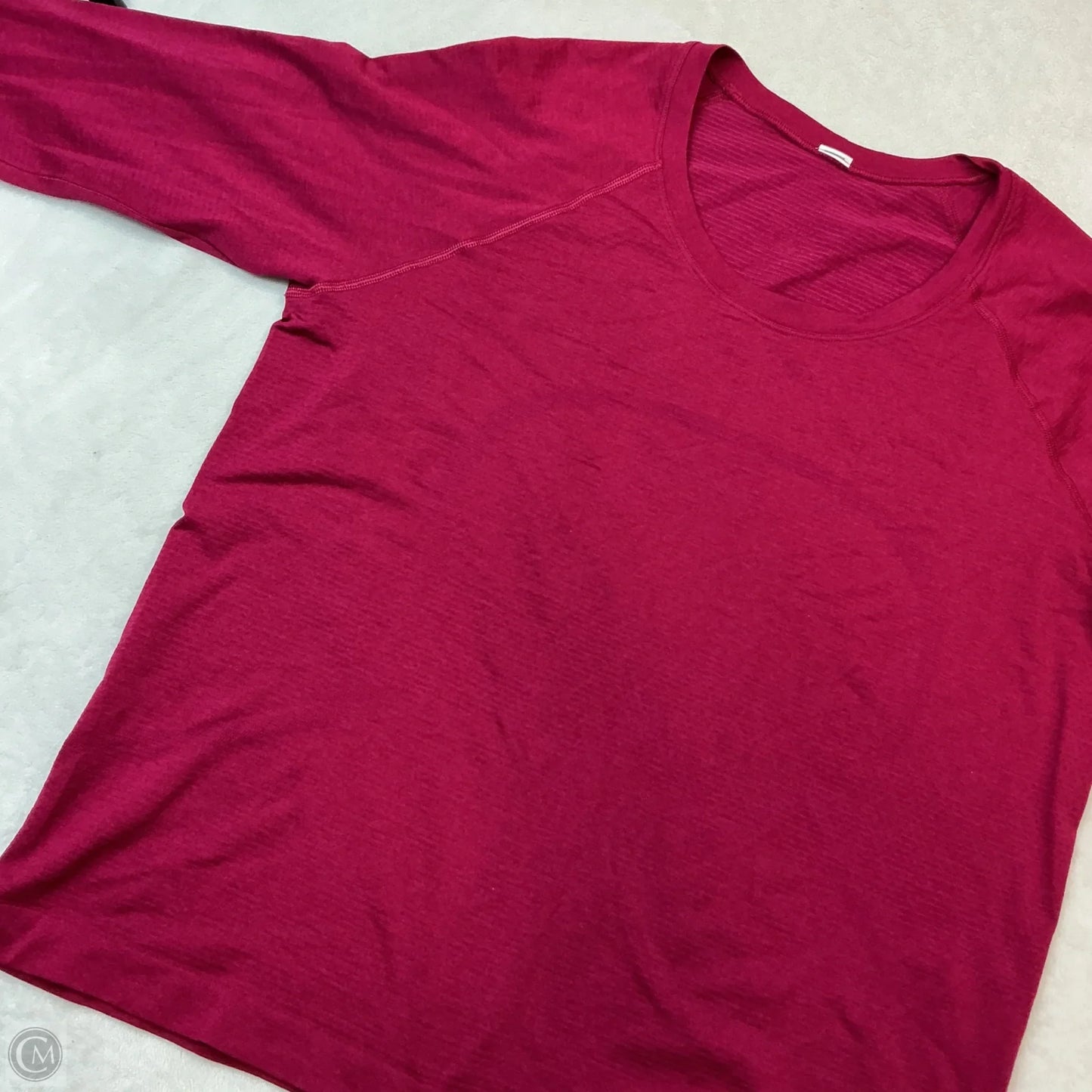 Athletic Top Long Sleeve Crewneck By Lululemon In Pink, Size: 12