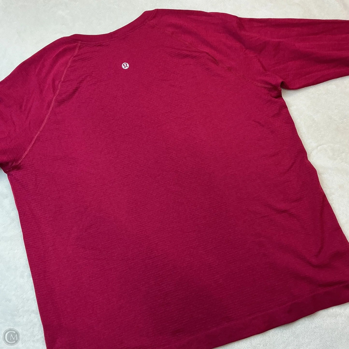 Athletic Top Long Sleeve Crewneck By Lululemon In Pink, Size: 12