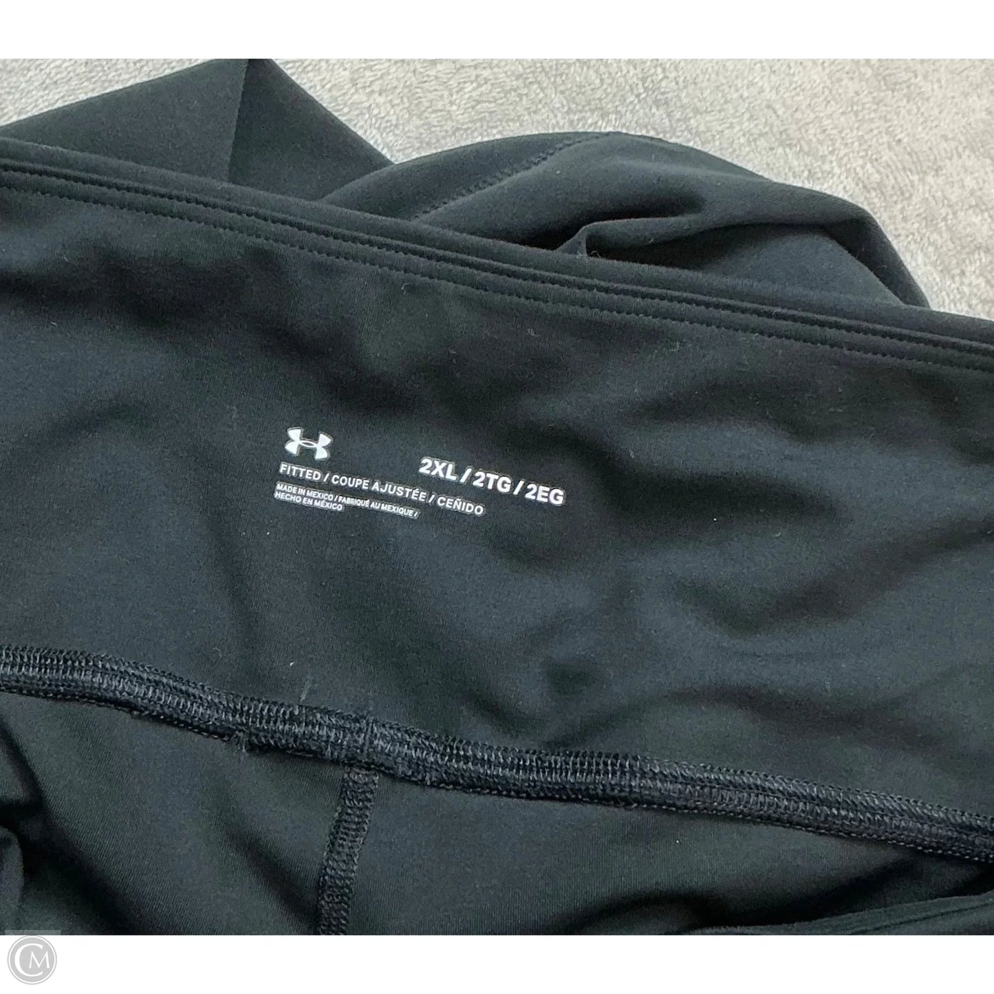 Athletic Leggings By Under Armour In Black, Size: 2x