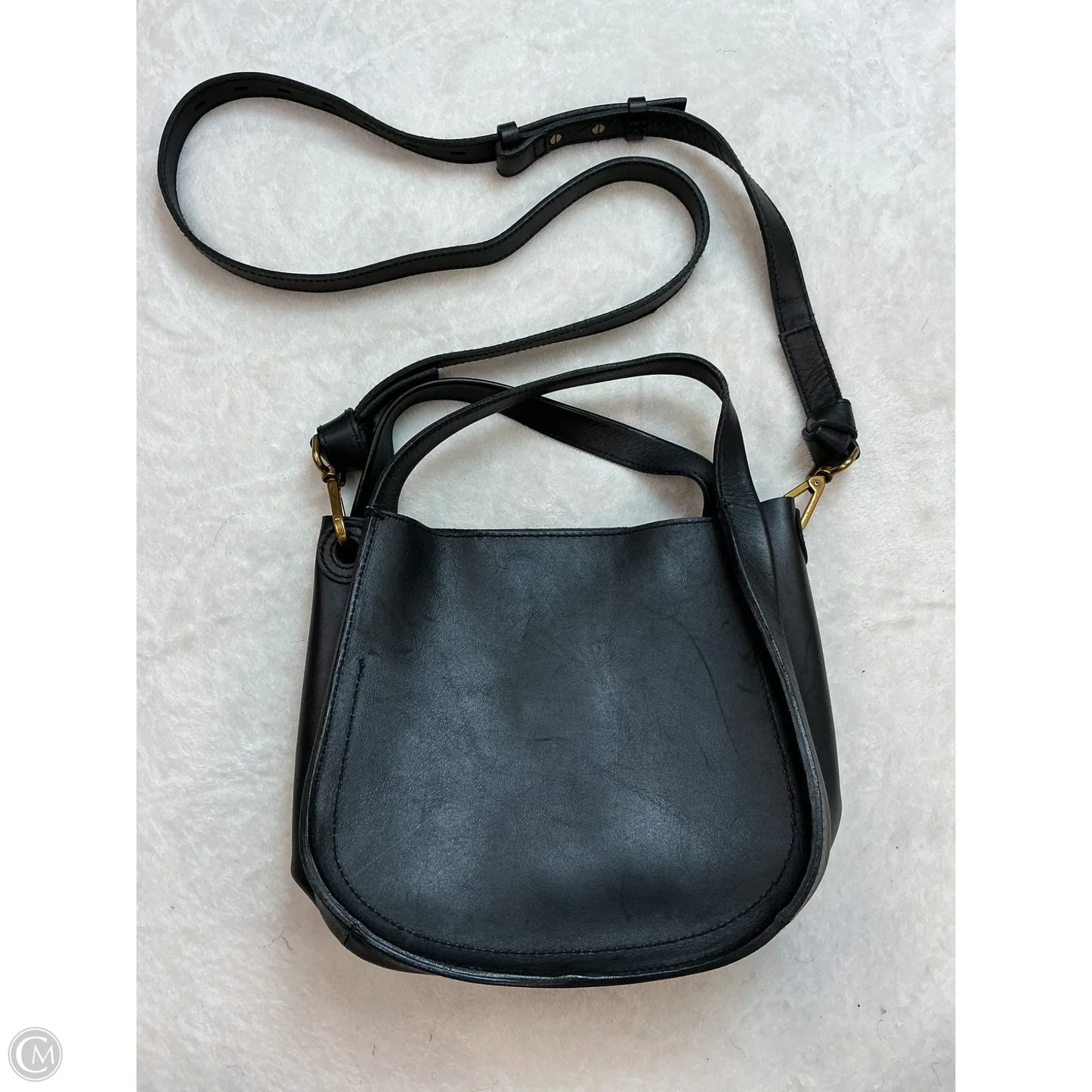 Handbag Leather By Madewell, Size: Small