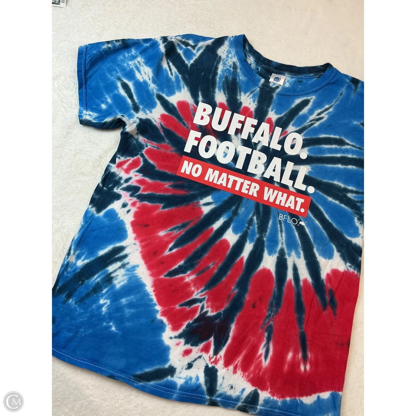 Top Short Sleeve By Clothes Mentor In Tie Dye Print, Size: L