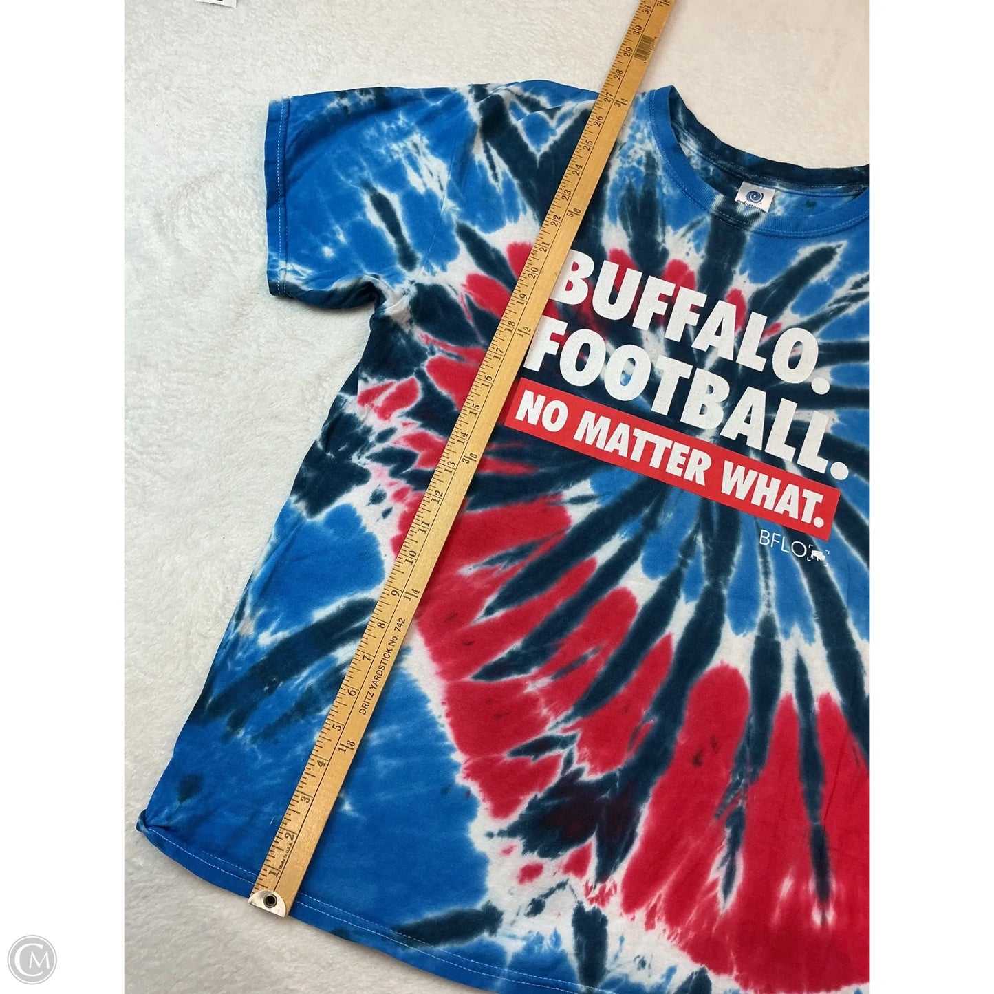 Top Short Sleeve By Clothes Mentor In Tie Dye Print, Size: L