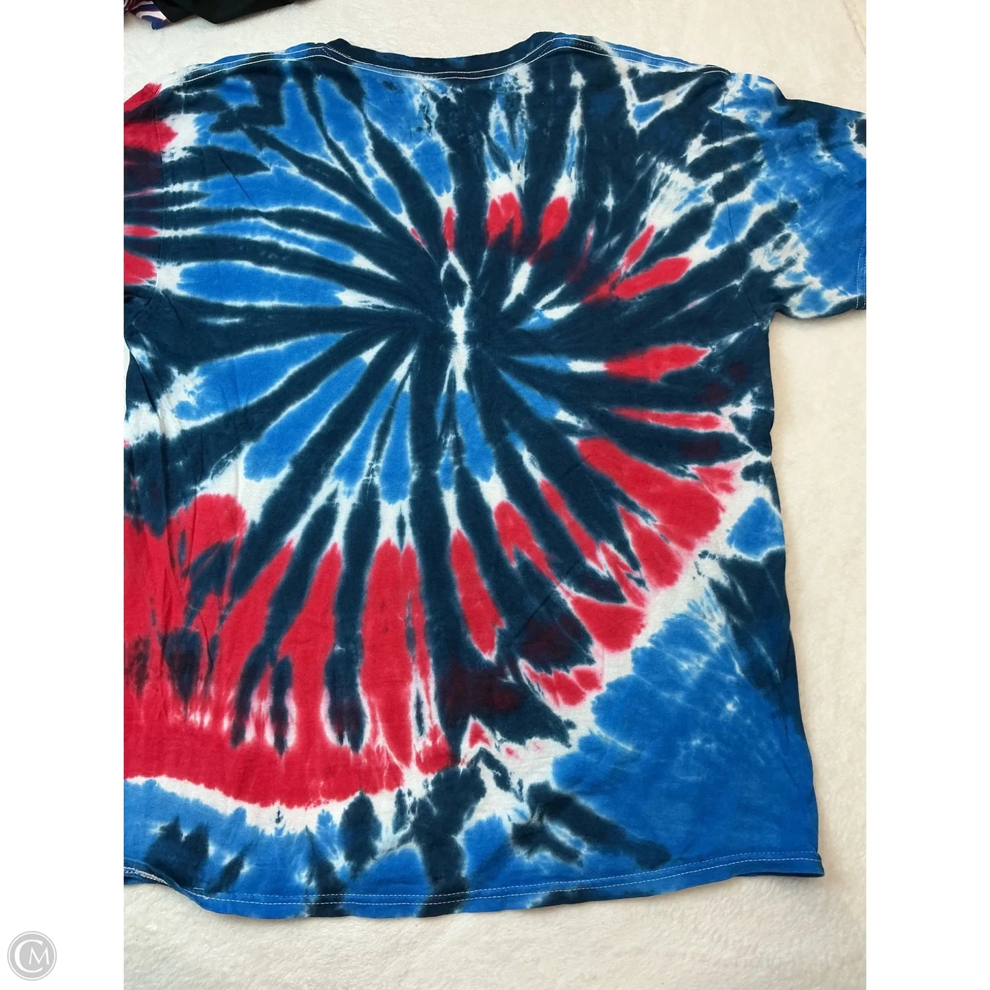 Top Short Sleeve By Clothes Mentor In Tie Dye Print, Size: L