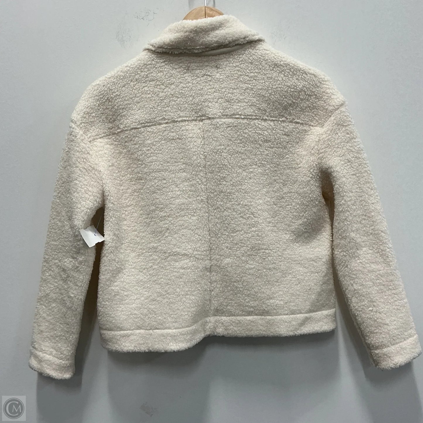 Jacket Faux Fur & Sherpa By Banana Republic In Cream, Size: Xsp