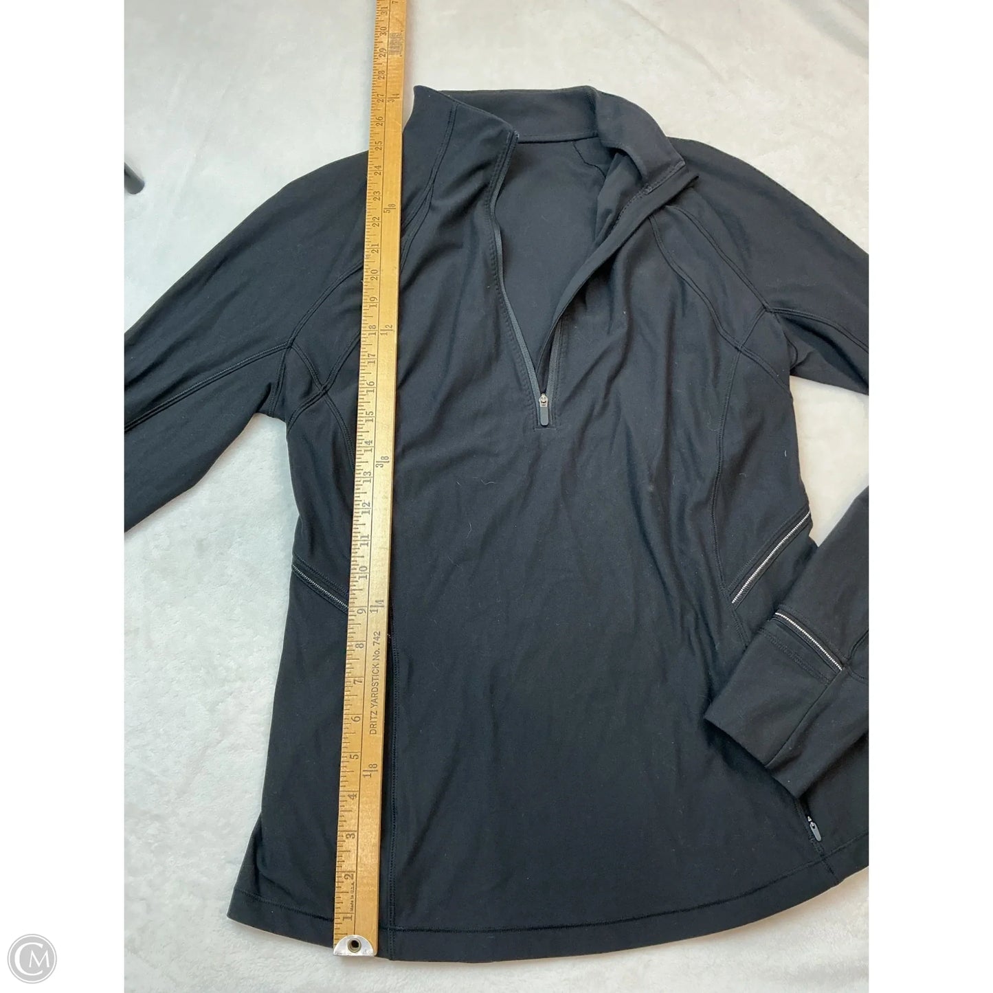Athletic Jacket By Lululemon In Black, Size: 10