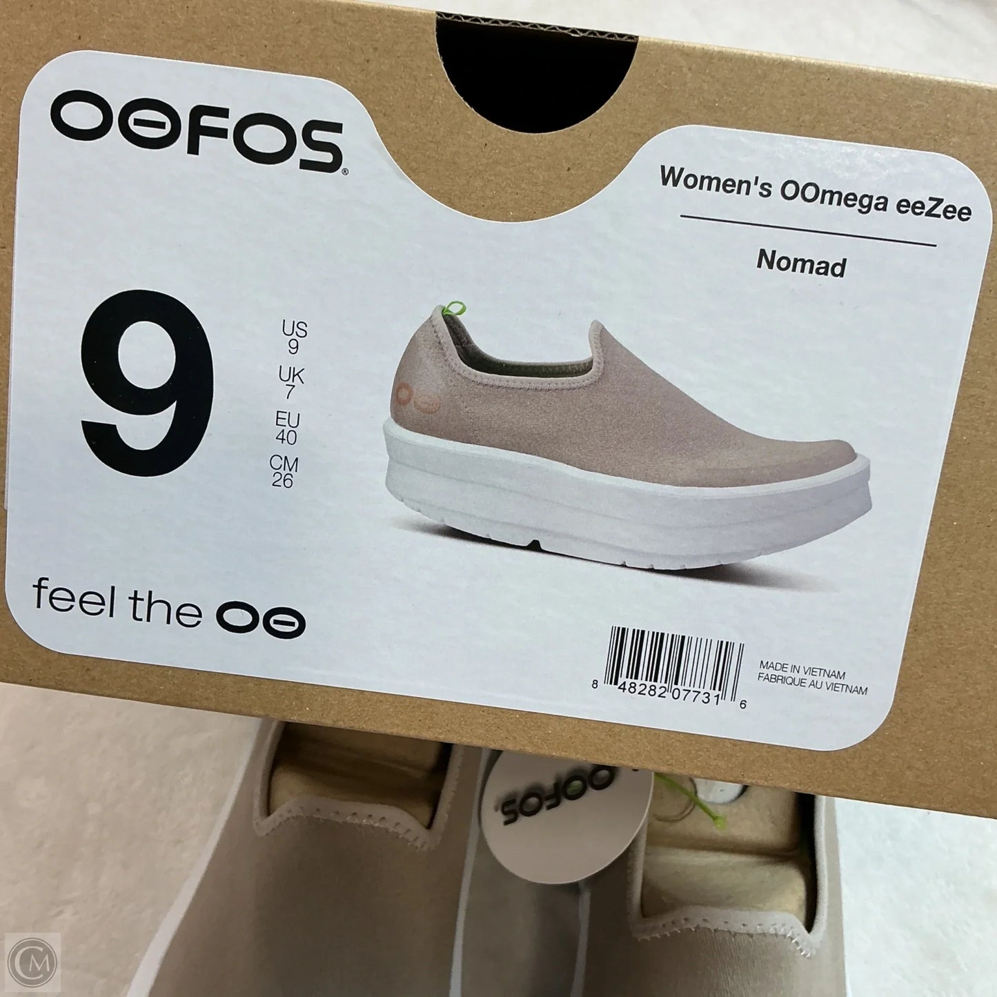 Shoes Sneakers Platform By Oofos In Tan, Size: 9