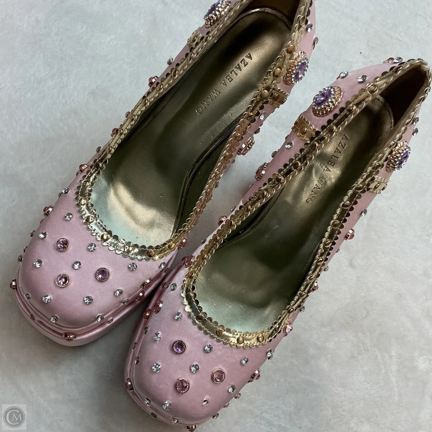Shoes Heels Block By Azalea Wang In Pink, Size: 10
