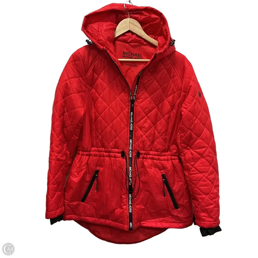 Coat Puffer & Quilted By Michael By Michael Kors In Red, Size: L