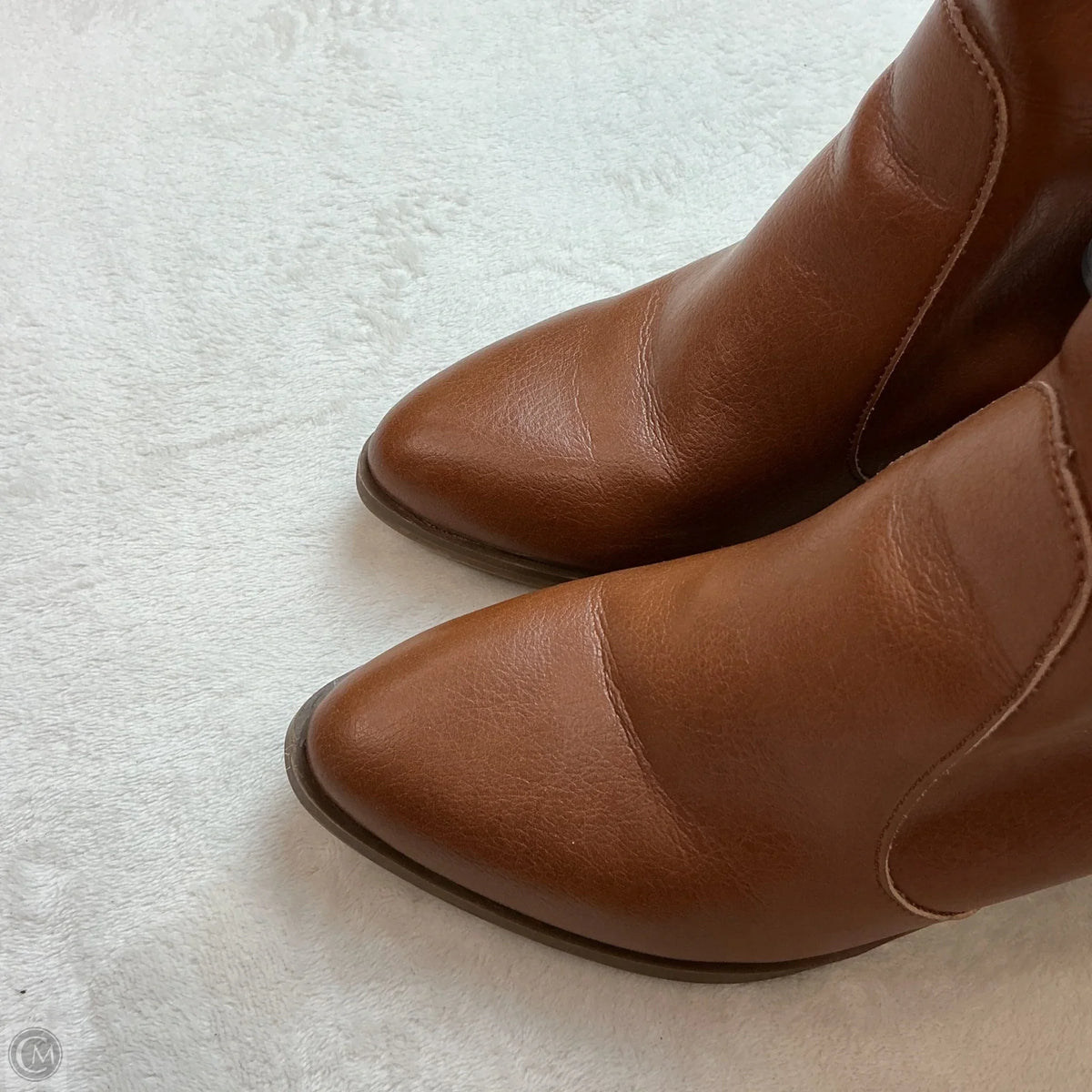 Boots Ankle Heels By Universal Thread In Tan, Size: 9