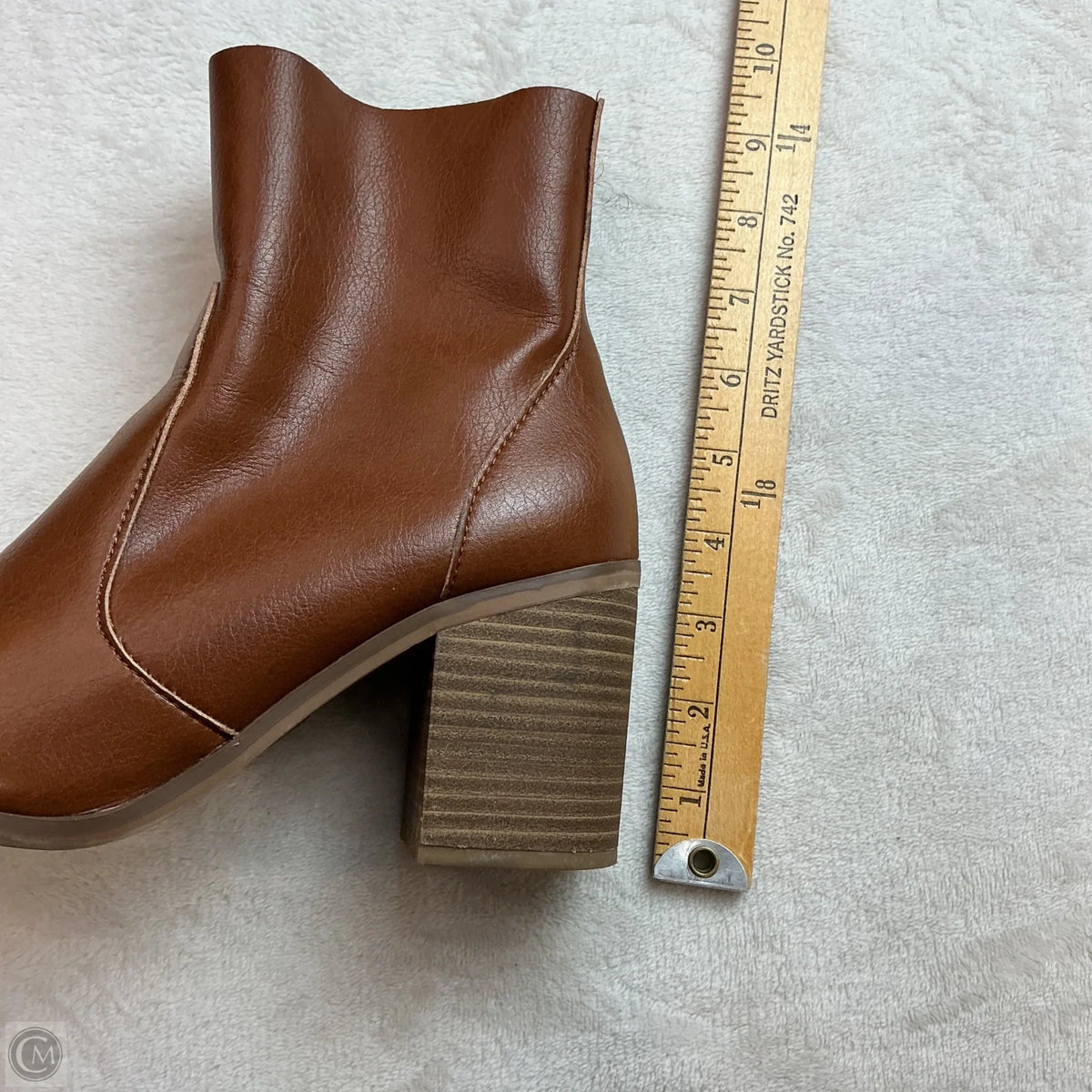 Boots Ankle Heels By Universal Thread In Tan, Size: 9