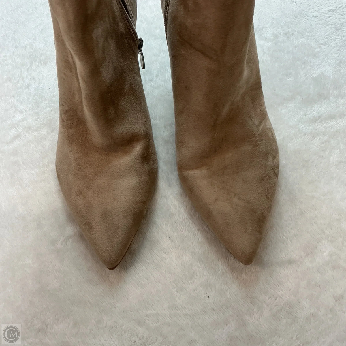 Boots Ankle Heels By Nine West In Tan, Size: 8.5