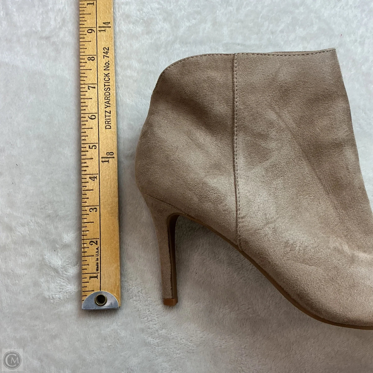 Boots Ankle Heels By Nine West In Tan, Size: 8.5