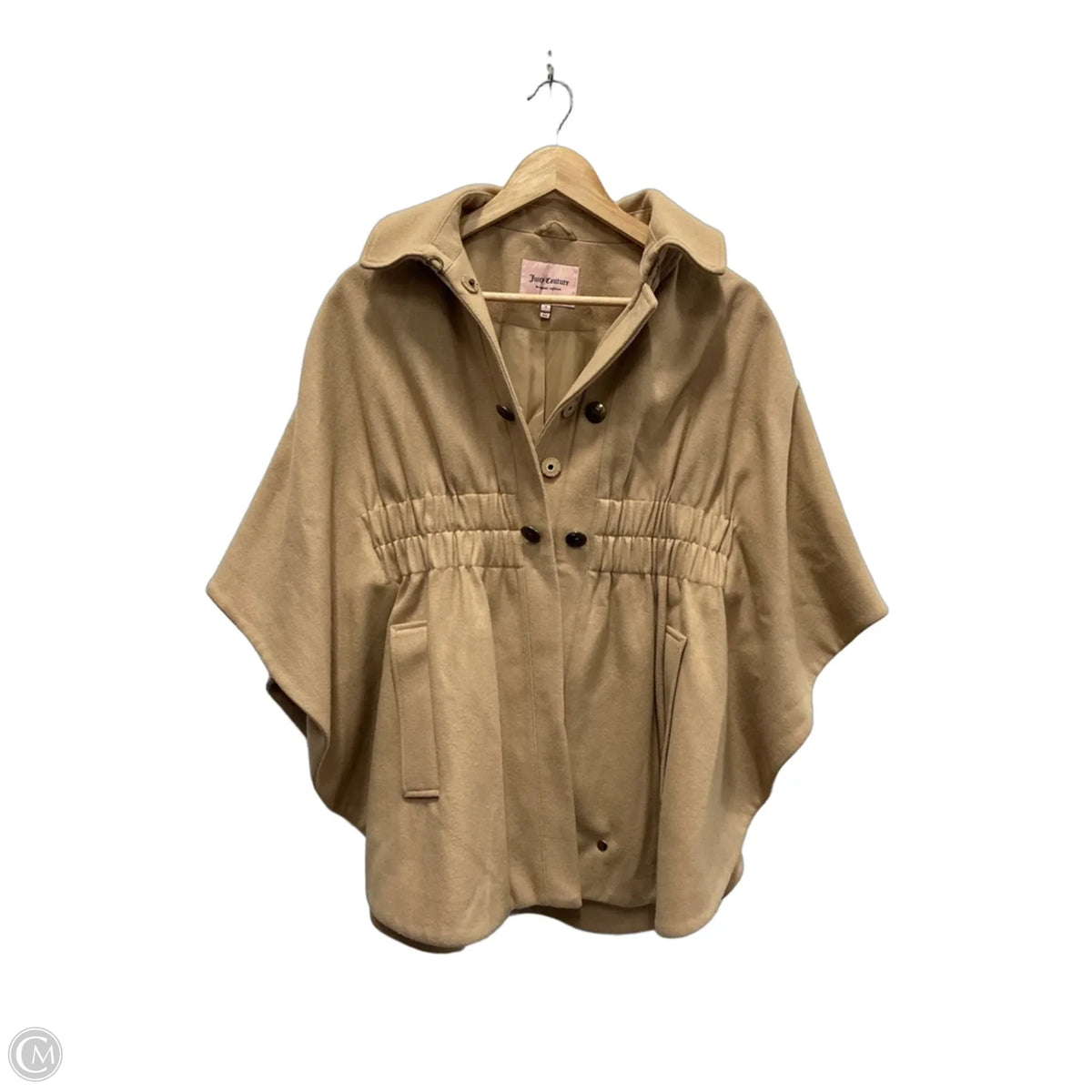 Coat Wool By Juicy Couture In Tan, Size: S