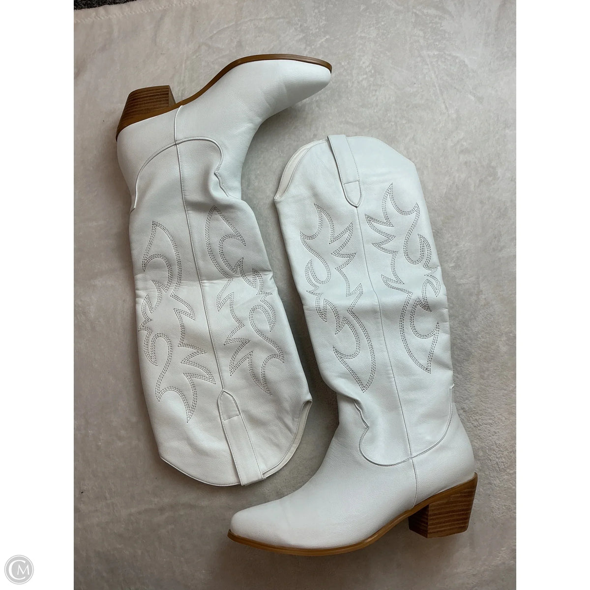 Boots Western By Clothes Mentor In White, Size: 10