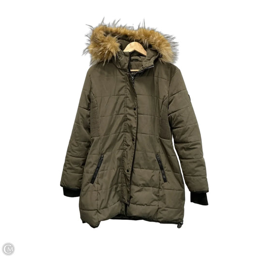 Coat Puffer & Quilted By Guess In Green, Size: Xl